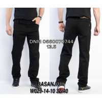 839 Basanjiu  Класичні джинси чорного кольору Classic fit 32-40 029-14-10