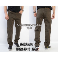 839 Basanjiu  Класичні джинси оливкового кольору Classic fit 32-40 029-37-10