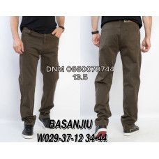 839 Basanjiu  Класичні джинси оливкового кольору Classic fit 34-44 029-37-12