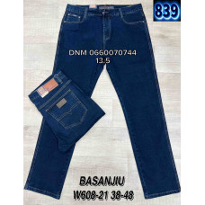 839 Basanjiu  Класичні джинси синього кольору Classic fit 38-48 608-21
