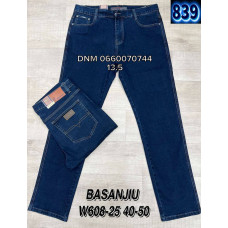 839 Basanjiu  Класичні джинси синього кольору Classic fit 40-50 608-25