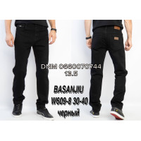 839 Basanjiu  Класичні джинси чорного кольору Classic fit 30-40 609-8