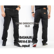 839 Basanjiu  Класичні джинси сірого кольору Classic fit 30-40 616-8