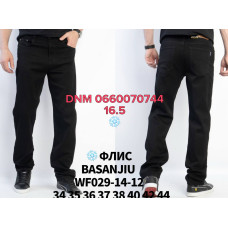 839 Basanjiu  Класичні джинси чорного кольору Classic fit 34-44 029-14-12