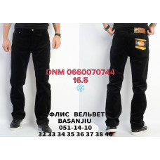 839 Basanjiu  Класичні джинси чорного кольору Classic fit 32-40 051-14-10