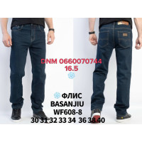 839 Basanjiu  Класичні джинси синього кольору Classic fit 30-40 608-8