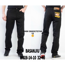 839 Basanjiu  Класичні джинси чорного кольору Classic fit 32-40 028-14-10