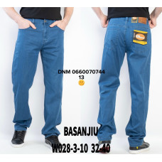 839 Basanjiu  Класичні джинси блакитного кольору Classic fit 32-40 028-3-10