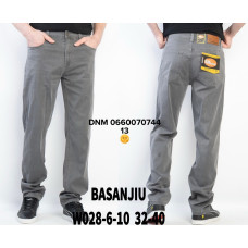 839 Basanjiu  Класичні джинси сірого кольору Classic fit 32-40 028-6-10