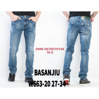 839 Basanjiu  Класичні джинси синього кольору Classic fit 27-34 663-20