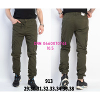 AAA Джогери брюки хакі кольору з боковими кишенями Jogger fit 29-38 913