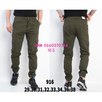 AAA Джогери брюки хакі кольору з боковими кишенями Jogger fit 29-38 916