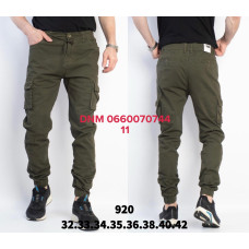 AAA Джогери брюки хакі кольору з боковими кишенями Jogger fit 32-42 920