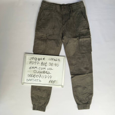 Akpzen Джогери брюки оливкового кольору з боковими кишенями Jogger 30-40 8097-01