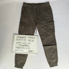 Akpzen Джогери брюки оливкового кольору з боковими кишенями Jogger 30-40 8097-13