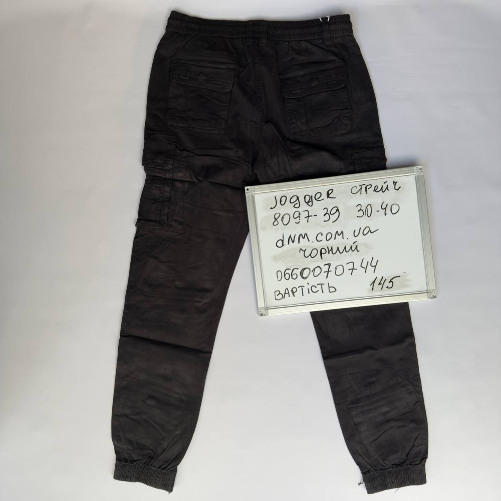 Akpzen Джогери брюки чорного кольору Joggers 30-40 8097-39