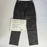 Akpzen Карго брюки чорного кольору з боковими кишенями Cargo 32-40 8098-39