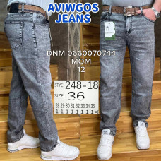 Aviwgos Мом джинси сірого кольору Mom fit 28-36 248-18