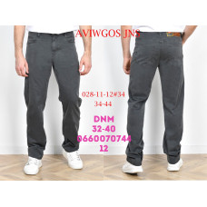 Aviwgos Класичні джинси сірого кольору Classic fit 32-40 028-11-12