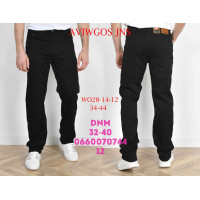 Aviwgos Класичні джинси чорного кольору Classic fit 32-40 028-14-12