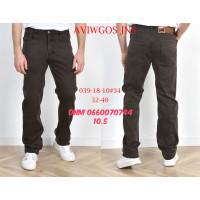 Aviwgos Класичні джинси коричневого кольору Classic fit 32-40 039-18-10
