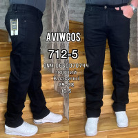 Aviwgos Класичні джинси чорного кольору Classic fit 29-38 712-5
