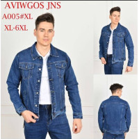 Aviwgos Куртка джинсова синього кольору Jacket XL-6XL 005