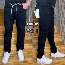Aviwgos Класичні джинси чорного кольору Classic fit 27-34 721-1