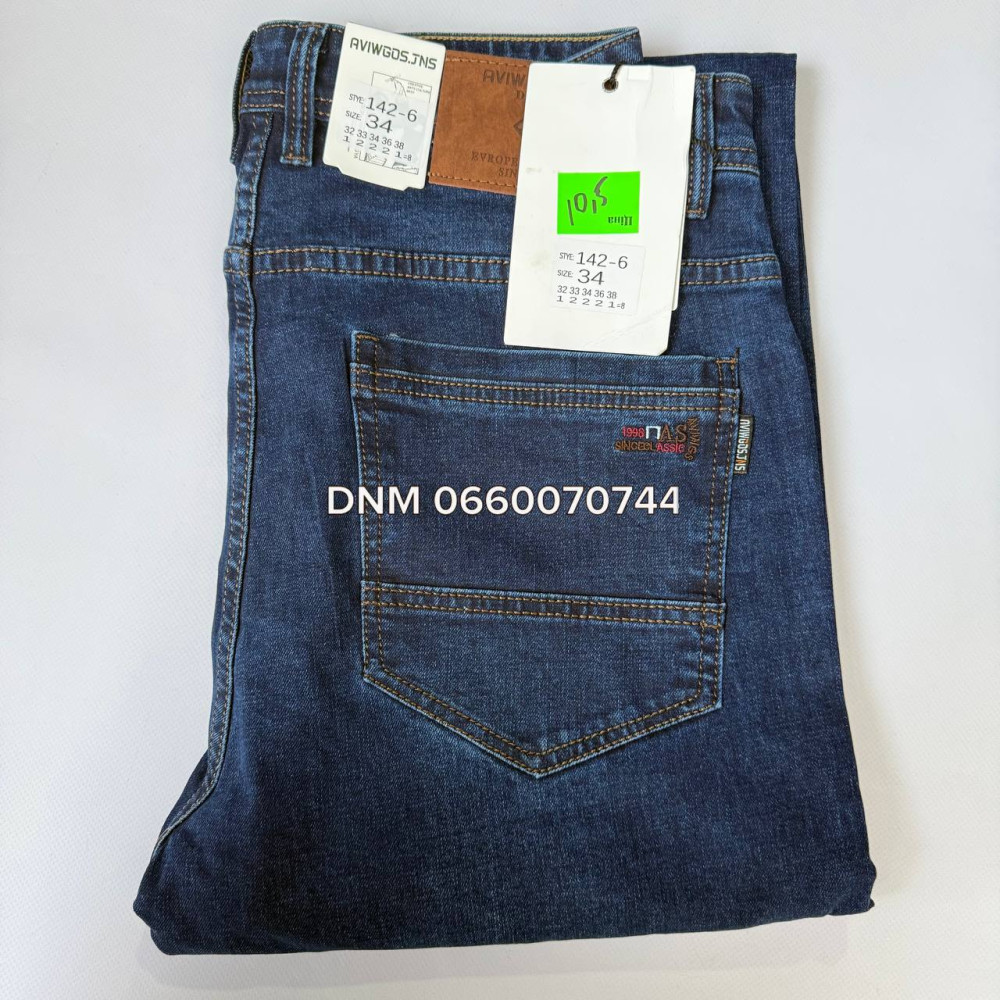 Aviwgos Класичні джинси синього кольору Classic fit 32-38 142-6