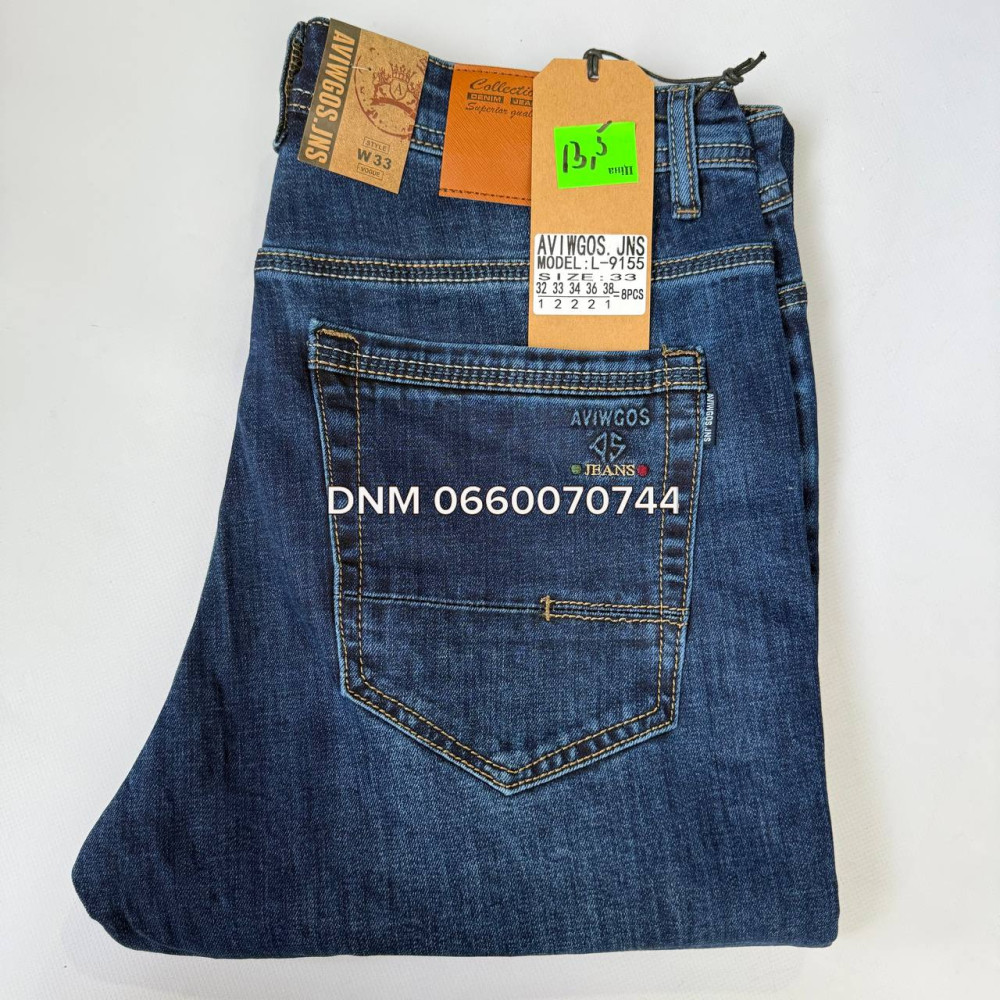 Aviwgos Класичні джинси синього кольору Classic fit 32-38 9155