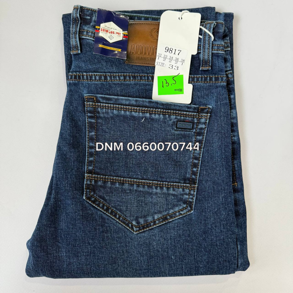 Aviwgos Класичні джинси синього кольору Classic fit 32-38 9817