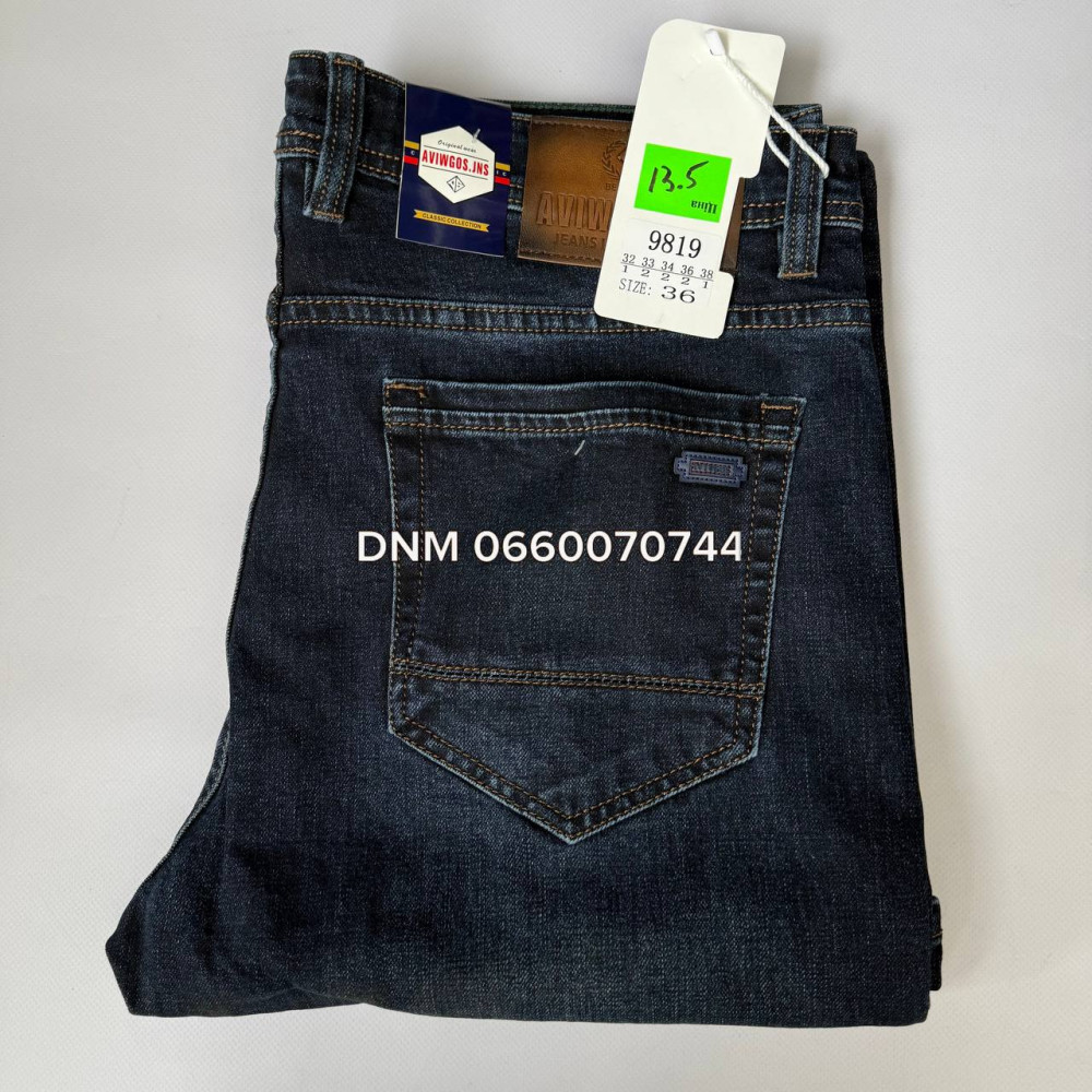 Aviwgos Класичні джинси синього кольору Classic fit 32-38 9819