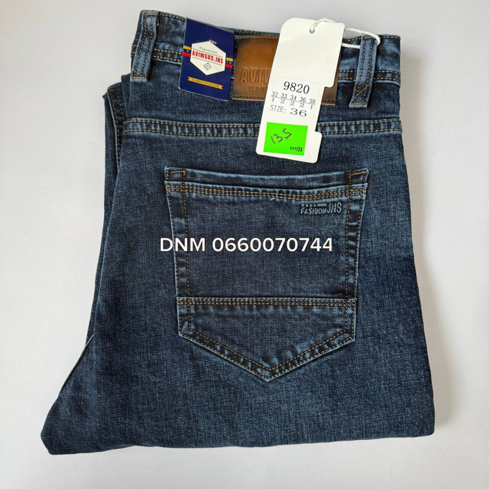 Aviwgos Класичні джинси синього кольору Classic fit 32-38 9820