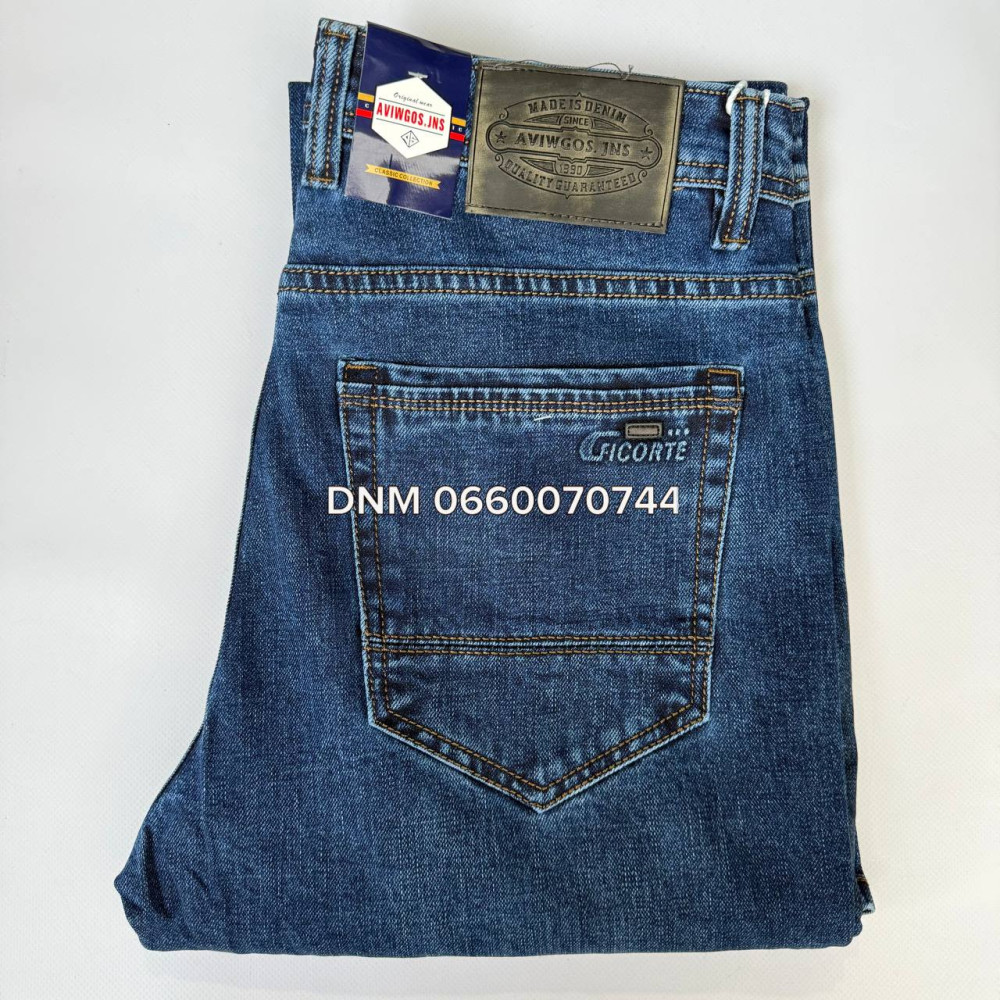Aviwgos Класичні джинси синього кольору Classic fit 32-40 9838
