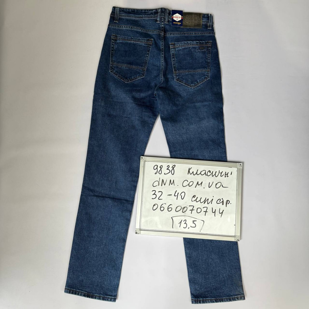 Aviwgos Класичні джинси синього кольору Classic fit 32-40 9838