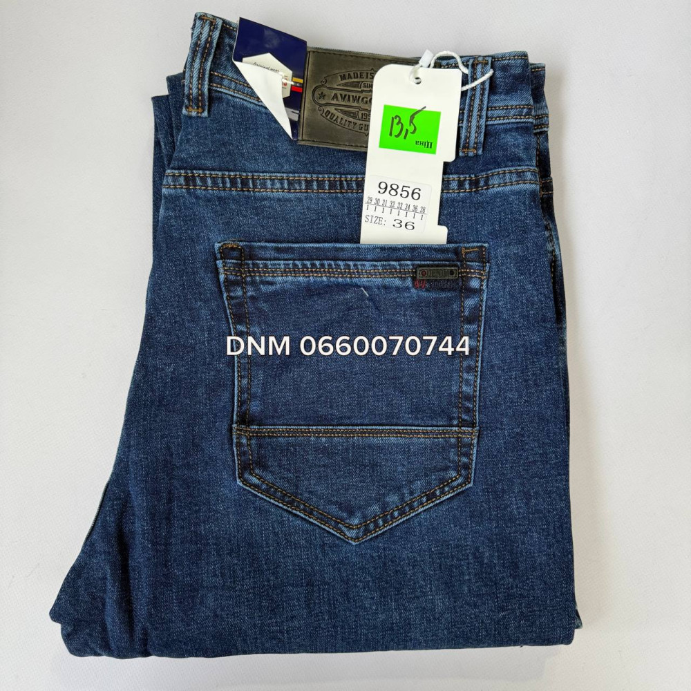 Aviwgos Класичні джинси синього кольору Classic fit 29-38 9856