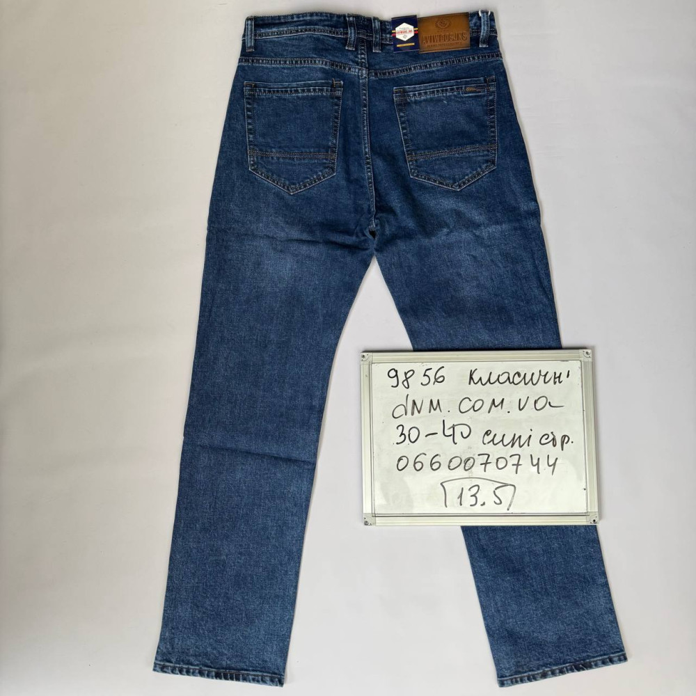 Aviwgos Класичні джинси синього кольору Classic fit 30-40 9815