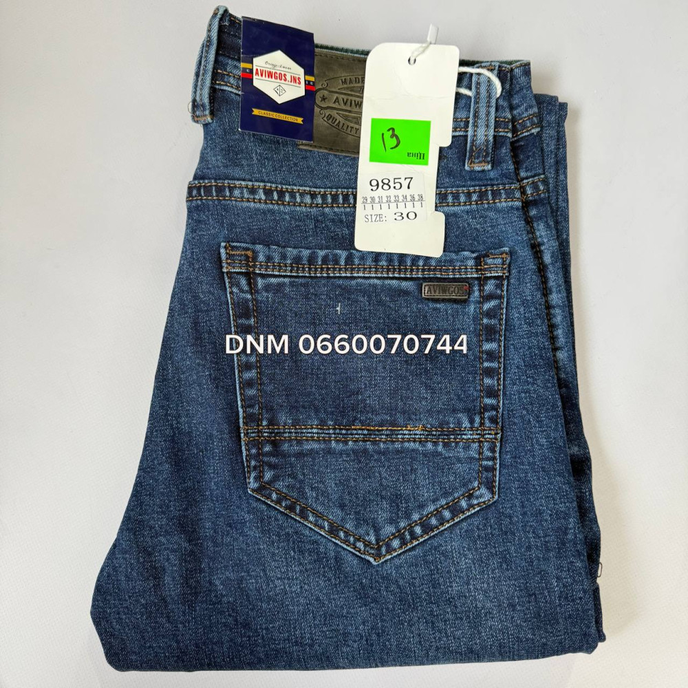 Aviwgos Класичні джинси синього кольору Classic fit 29-38 9857