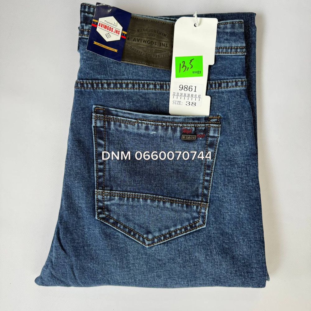 Aviwgos Класичні джинси синього кольору Classic fit 32-42 9861