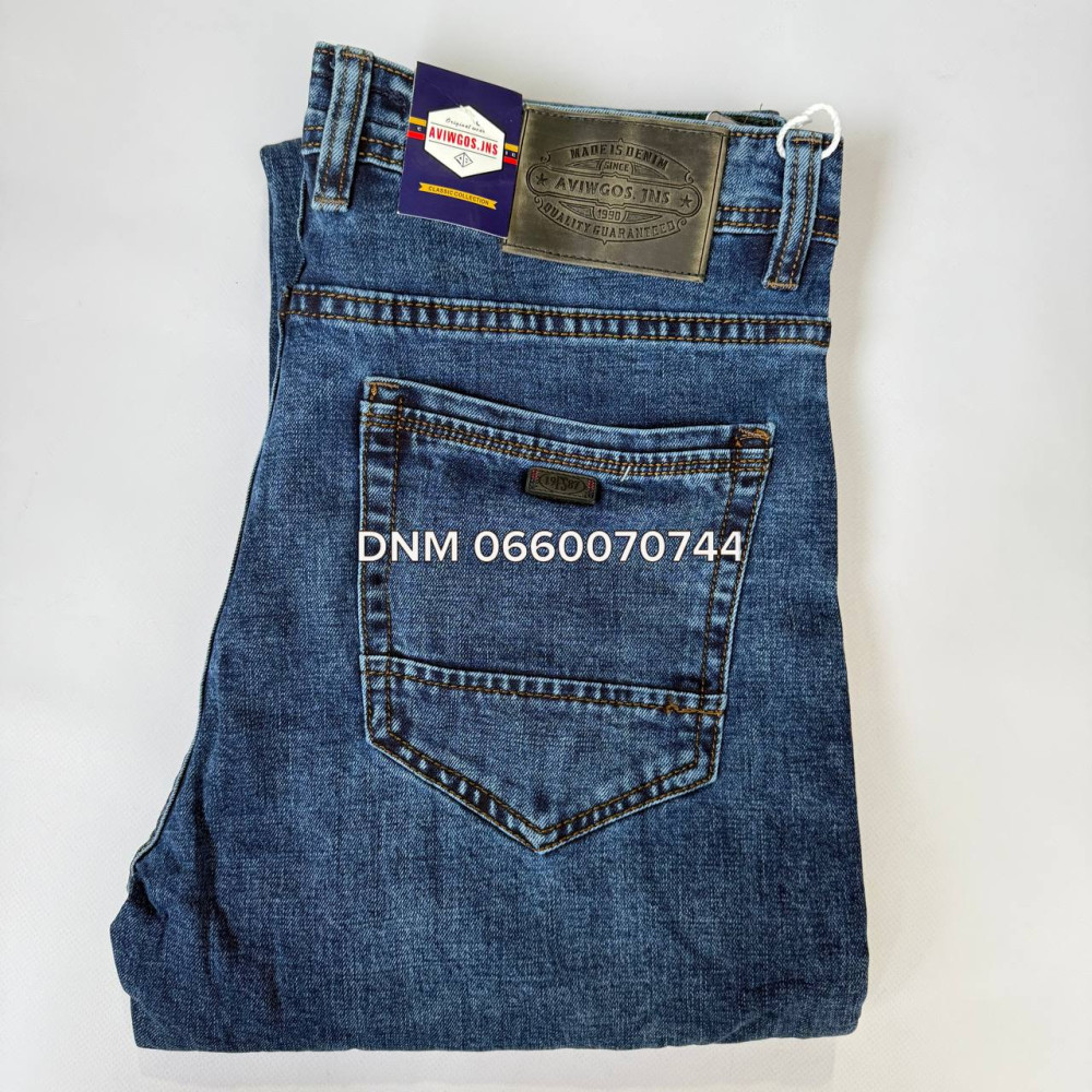 Aviwgos Класичні джинси синього кольору Classic fit 34-44 9875