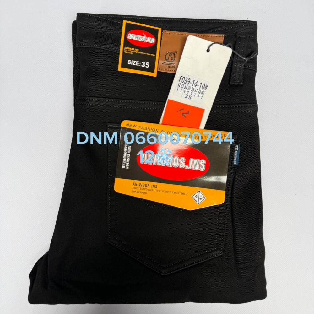 Aviwgos Класичні джинси чорного кольору Classic fit 32-40 039-14-10