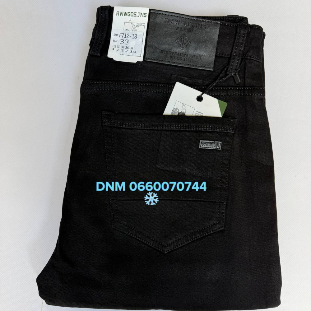Aviwgos Класичні джинси чорного кольору Classic fit 32-38 712-13