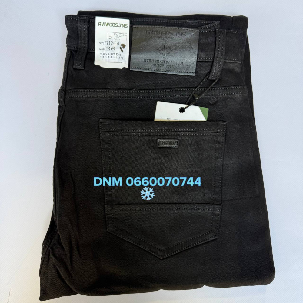 Aviwgos Класичні джинси чорного кольору Classic fit 32-42 712-14