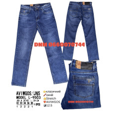 Aviwgos Класичні джинси синього кольору Classic fit 32-38 9503