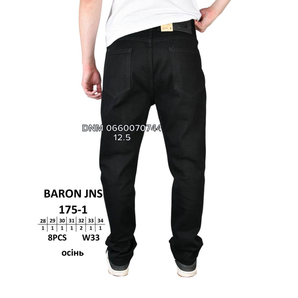 Baron Класичні джинси чорного кольору Classic fit 28-34 175-1