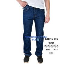Baron Класичні джинси синього кольору Classic fit  4211