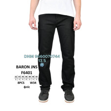 Baron Класичні джинси чорного кольору Classic fit 32-42 6401