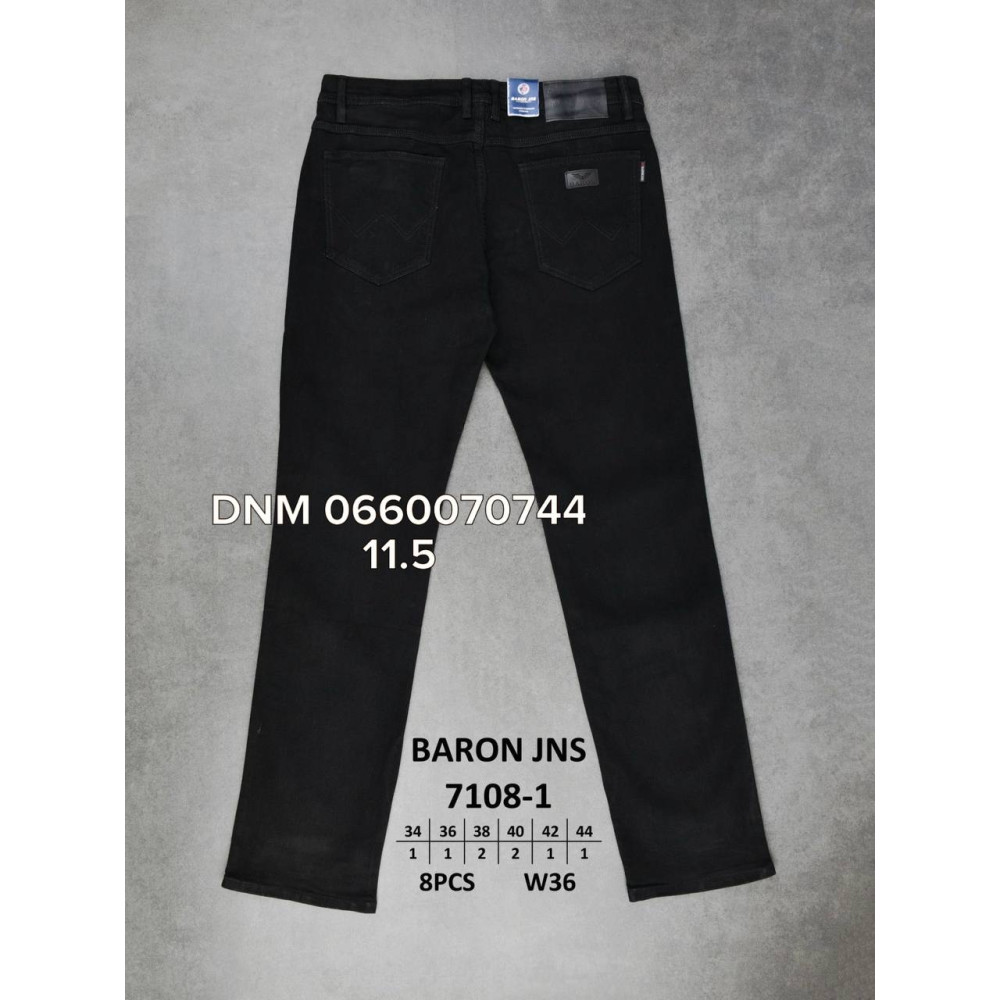 Baron Класичні джинси чорного кольору Classic fit 34-44 7108-1