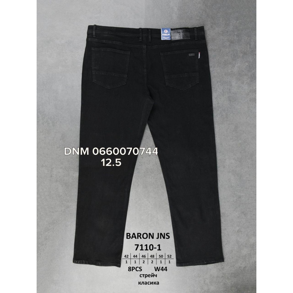 Baron Класичні джинси чорного кольору Classic fit 42-52 7110-1