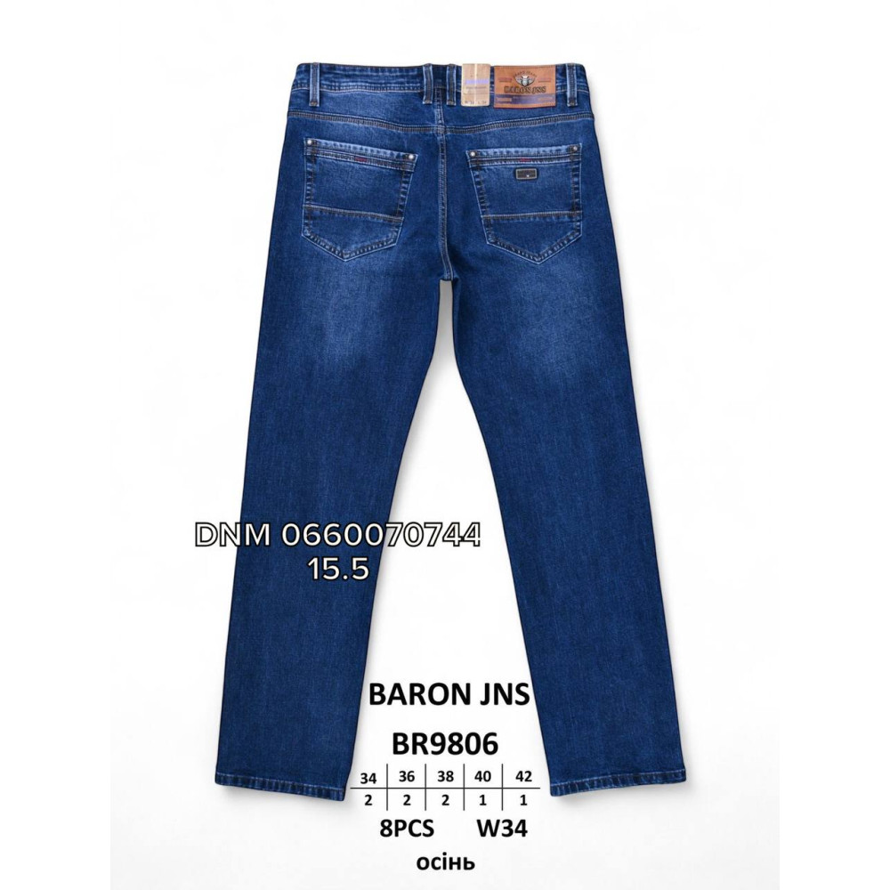 Baron Класичні джинси синього кольору Classic fit 34-42 9806